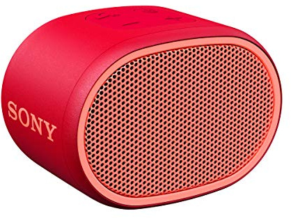 Sony SRS-XB01 - Speaker wireless portatile con EXTRA BASS, Resistente all'acqua, Bluetooth, Rosso