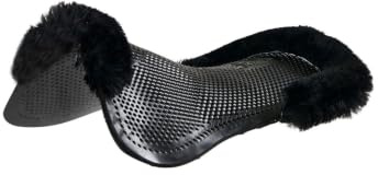 Acavallo Gelpad Therapeutic 1/2 Lammfellrand Pony, Farbe/Fellfarbe:transparent/Natural