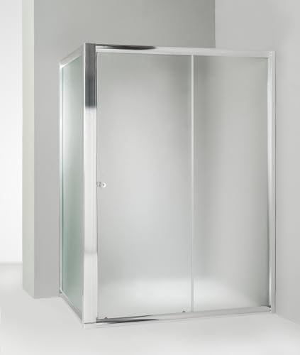 Hydra Box Doccia angolare Anta Fissa Porta Scorrevole 80x130 cm Opaco