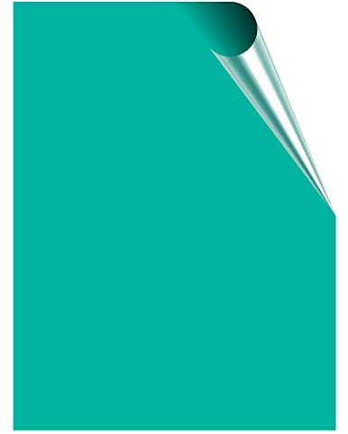 50 x Aqua Green Gloss Tile Stickers for 200mm x 250mm / 20cm x 25cm / 8 x 10 Inch Waterproof for Kitchen, Splashback, Bathroom, Self Adhesive, Peel and Stick, Removable for House Renters