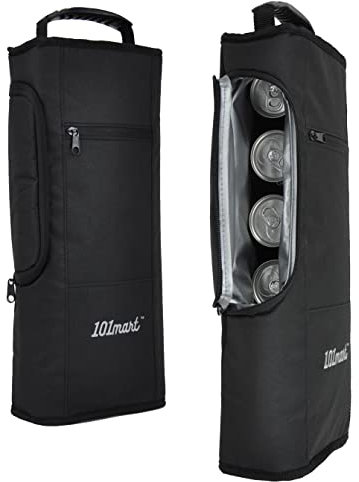 101mart Schwarze Eisbrusttasche aus Polyester, 41,9 x 17,8 x 8,9 cm