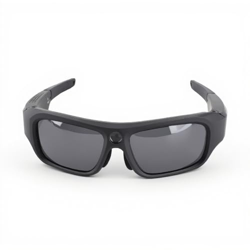 ciciglow Gafas de Cámara 4K HD, Gafas de Sol de Vídeo Deportivas, Grabadora de Vídeo HD con 4 Lentes Polarizadas, con Toma de Fotos Y Audio, para Interior/Exterior