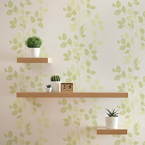 TADESSI WTD Enrico M1-No.90 Papier peint intissé Motif forêt et feuilles Vert/blanc