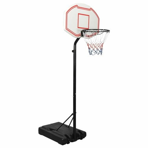 GuyAna Basketballständer Weiß 237-307 cm Polyethylen Basketballkorb Set Profi Basketballnetz