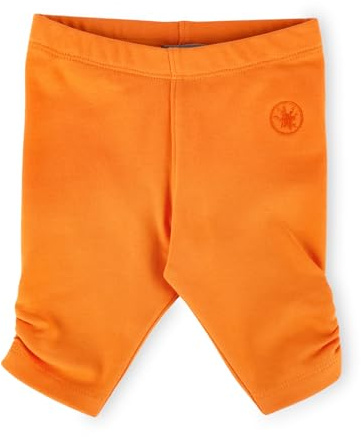 Sigikid Baby Mädchen Capri Leggings Rippstrick elastischer Bund Bio-Baumwolle, Leggings Bébé Fille, Orange,