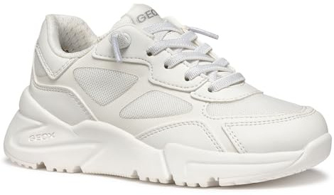 Geox - J Loftus Girl B, Zapatillas Niñas, White,