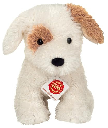 Teddy Hermann 91992 Hundewelpe Rollo 20 cm, Kuscheltier, Plüschtier mit recycelter Füllung