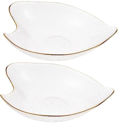 Cabilock 2 Pezzi Di Piattini in A Forma Di Cuore Di Pesca - Ciotola Creativa Per Condimenti - Ideale Per Casa E Bar
