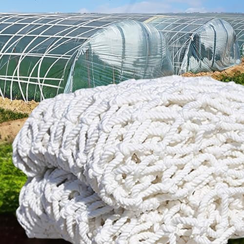Anhängernetz Ladungssicherungsnetz Gepäcknetz Nylon-Netzabdeckung zur Befestigung von Gewächshäusern, 10 cm große Löcher, universelle Spannseilnetze | Auto-Aufbewahrungsnetz | Treppen-Balkon-Schutznet