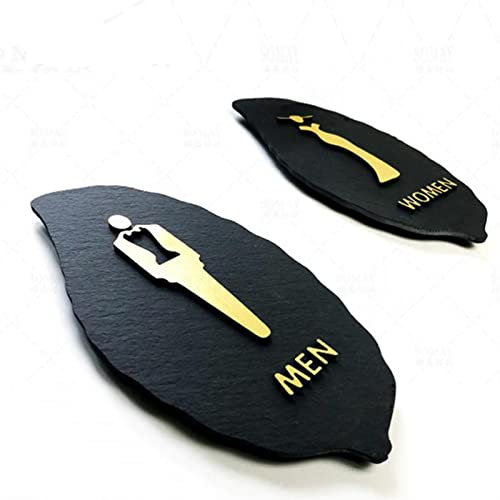 Windmilne Hochwertiges Badezimmer, hochwertiges Schild für WC-Türanzeige, kreative Persönlichkeit, Türschild für Männer und Frauen, Acryl (Männer und Frauen)