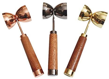 DYHWAC 30 / 60ml Bar Cocktail Jigger Misura con Una Maniglia per Una Maggiore velocità E Facilità D'uso(Copper 30 60ml)