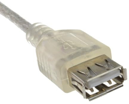 kenable Lichtdurchlässig USB 2,0 Verlängerung Kabel A Zum A Weiblich Anschlusskabel 24AWG Ferrit 2 m [2 Meter/2m]