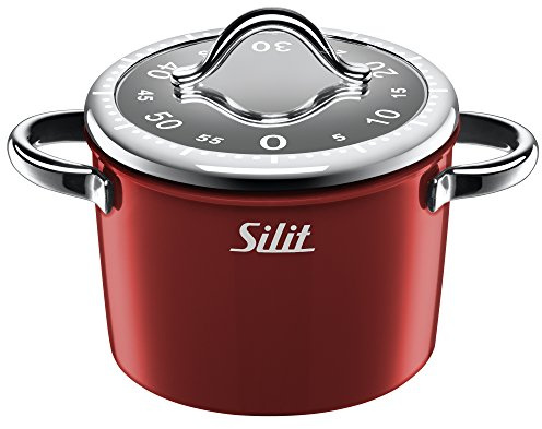 Silit Vitaliano Rosso Kurzzeitwecker, Eieruhr, Küchentimer, Einstellzeit bis 60 Minuten