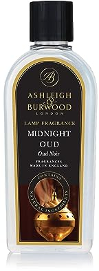 Ashleigh & Burwood Midnight Oud Fragrance Lamp Oil – 500 ml Premium Catalytic Air-Purifying Scent - Exotic Woody Scent with Citrus, Patchouli, Vanilla, and Musk