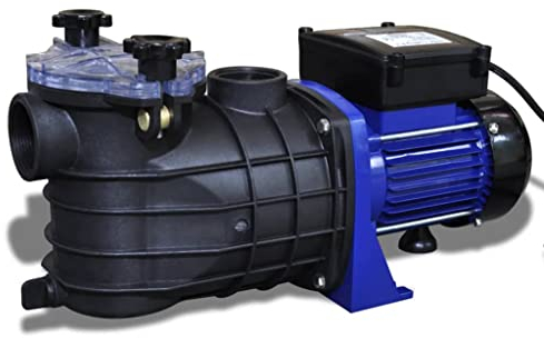 vidaXL Pompa di Filtrazione Elettrica per Piscina 500W Blu Filtro Spa Laghetto