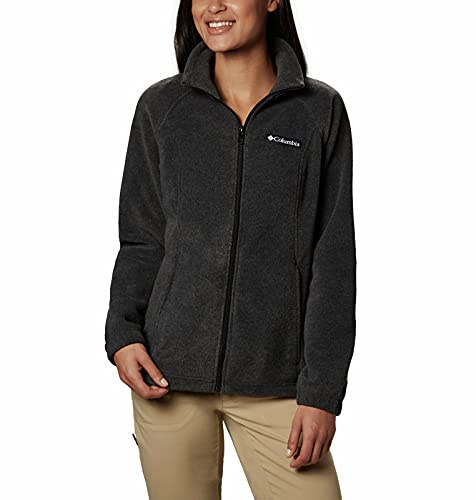 Columbia Women's Petite Benton Springs Full Zip Fleece Jacket - Medium - Charcoal Heather