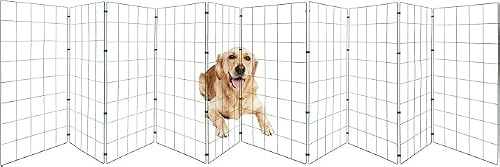 Conka Pets – Maschendraht - Hundezaun: 1 m hoch, springsicher, für mittelgroße & große Hunde. Leicht, faltbar, mobil – schließt Öffnungen bis 6m