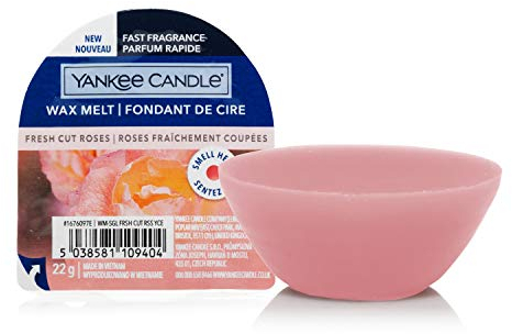 Yankee Candle Wax Melts | Fresh Cut Roses | Up to 8 Hours of Fragrance | 1 Count