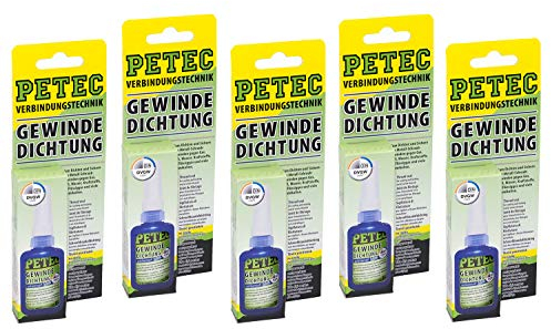 5x 15 g PETEC Gewindedichtung Gewinde Dichtung Dichtungsmittel abdichten