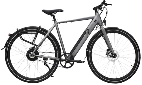 AsVIVA E-Bike BC1-B 28 Zoll – Pedelec Elektrofahrrad mit 250W Bafang Heckmotor, 10,5Ah Akku, Riemenantrieb, hydraulische Scheibenbremsen, LED-Beleuchtung, USB-Ladefunktion
