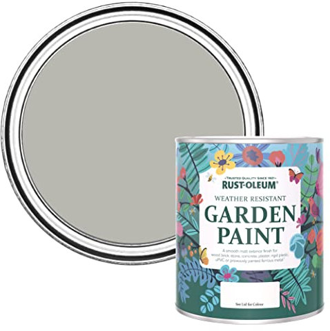 Rust-Oleum Grey Mould Resistant Garden Paint in Matt Finish - Grey Tree 750ml