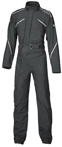 Hjäld Monsun 2 1-delad motorcykel regnkombination (svart, XXXL)