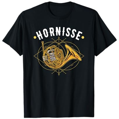 Waldhorn Hornisse Horn Instrument Blasmusik Hornistin T-Shirt