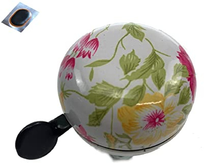 Ding Dong Fahrradglocke Blumen Design 03 Fahrradklingel Ø 60 mm inkl. Schlauchflicken