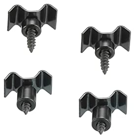 sourcing map 2 Satz Gitarre Saitenbäume Saitenhalter Führungen Schwarz für E Gitarre Messing Teile Ersatz mit Schrauben