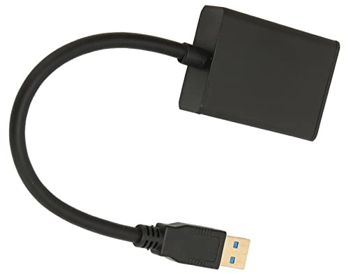 Adaptador USB a HDMI, Convertidor de Interfaz Multimedia HD 1080P USB3.0 a HD con Modo de Espejo, Proporciona Video HD para HDTV, Proyector, Monitor, para Win 7 8 8.1 10 XP