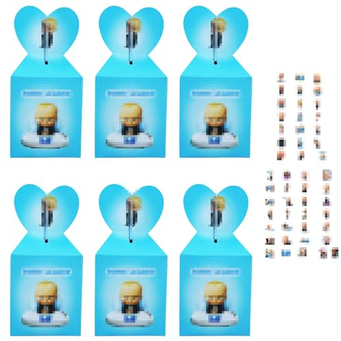Süßigkeiten Boxen 12 Stück,Geschenktüten,Geburtstag Geschenkbox,Aufkleber,Party Schachteln,Partytüten,Kraftpapier Box,für Geburtstag Dekorationen