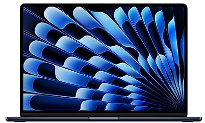 Apple 2023 MacBook Air portatile con chip M2: display Liquid Retina da 15,3, 8GB di RAM, 512GB di archiviazione SSD, videocamera FaceTime HD a 1080p. Compatibile con iPhone/iPad - Mezzanotte