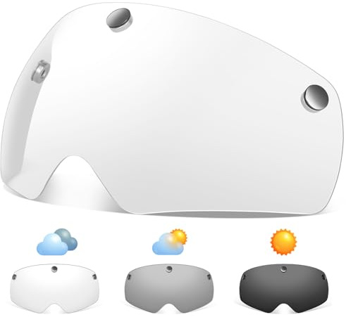 Victgoal Bike Helmet Goggles Visor Strong Magnetic Eye Shield