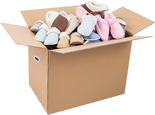 AviiSo Versandkarton für Versand, Verpackung, Umzug und Lagerung, 20/10/5 Packung Extra große Karton-Aufbewahrungsverpackung für Umzugskartons mit Griffen (Color : B, Size : 20-Pack)