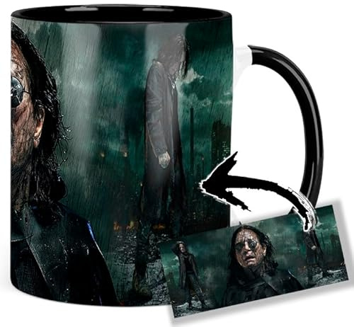 Ozzy Tasse Osbourne Black Rain Tasse Innen & Henkel Schwarz Keramikbecher Mug
