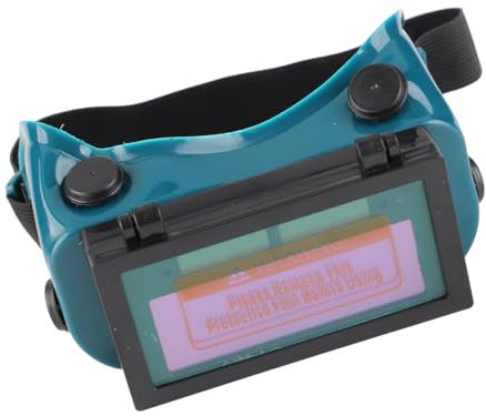 Haosie Welding Goggles, Solar Welding Goggles Auto Darkening, Dimming Welding Glasses Welder Protector Tools for Protecting Your Eyes From Sparks (Dark Green)