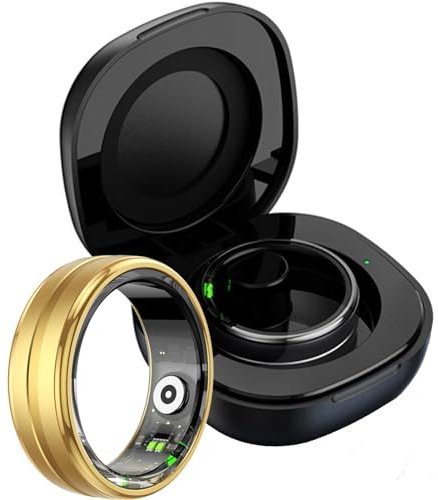 findtime Smart Ring Fitness Tracker Schrittzähler Kalorienzähler Smartringe für Herren Damen Android iOS Pulsmesser Fitness Ring Tracker Schlaf Ring Aktivitätstracker Gesundheitsring Smartring