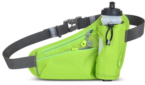 ROSSRORE Ultra-Light Low-Profile Running Fanny Pack with Water Bottle | 500ML Water bottle,Phone pocket,SBS zipper,Breathable mesh,Oxford fabric Water-resistant ,Scratch-proof Lightweight