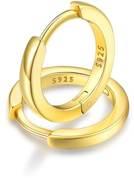 FaithHeart Par 925 silver örhängen dam herr, diameter 6/8/10/12 mm örhängen dam 925 sterlingsilver, örhängen i massivt silver för kvinnor, original vintage alla hjärtans dag-smycken för henne, 10mm