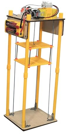 Sharplace DIY Elektrischer Aufzug Modell Elektrischer Aufzug DIY Kits Entwicklungsspielzeug Wissenschaftliche Experimentierkits für