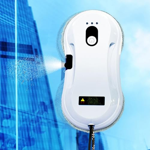IMOSEI Robot pulitore finestre, robot di pulizia intelligenti con telecomando, 3 tipi di modalità di pulizia, 2800 Pa forte aspirazione, batteria 500 mAh, per casa, ufficio