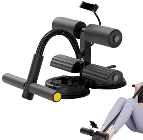 Support de pied Sit Up | Barre d'entraînement assise avec support de téléphone, équipement d'exercice pour la salle de sport à domicile, exercices du ventre, exercices de jambes en plein air et en