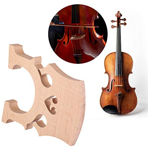 SustVita Maple Wood Cello Bridge 1/2 Size Replacement Part for Cello Instrument Accessory Precision Crafted for Sound Improvement (Cello size 1/2)