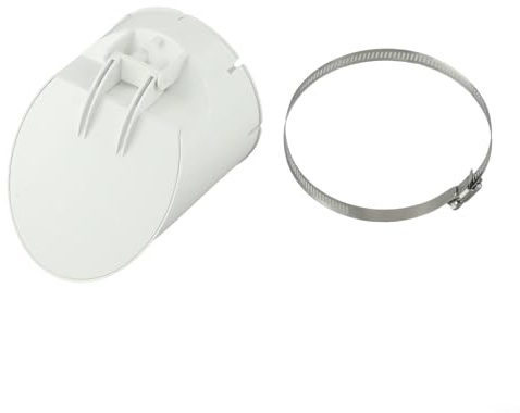 Filteilect PVC Anti-Odour and -Proof Drain Pipe Cover Filter, 50-160mm Fit, Outdoor Rainwater and Floor Drain Strainer Cap for Balcony Garden Plumbing(110mm)