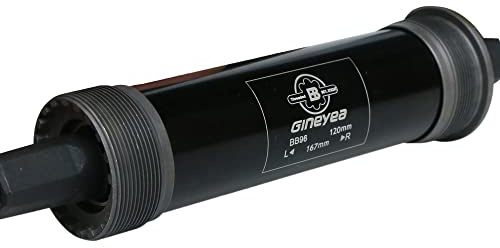 YATINGZHANG Movimento Centrale Perno Quadro Square Taper 100mm 120mm 4.0 Pneumatico Spiaggia Bicicletta Movimento Centrale Sigillato Bici da Neve ASSE della con Vite(120mm)