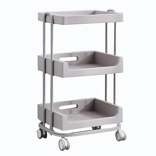 Hairdresser Trolley, Beauty Salon Cart, Wooden Rolling Storage Station with Locking Drawer for Medical Supplies