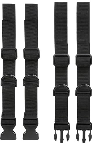2 Pairs Adjustable Backpack Chest Straps with Quick-Release Buckles