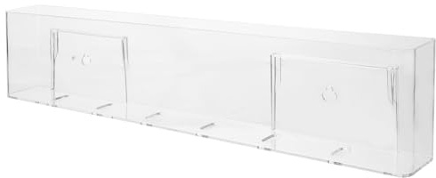 Milisten Boîte à CD en Acrylique Transparent Design Simple et Chic pour Rangement et Décoration de Bureau ou Voyage, Support Pratique pour Collection de Disques