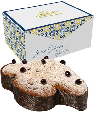 Colomba Artigianale Classica 1 Kg con Canditi – Dolce Pasquale Tradizionale Made in Italy – Regalo Gourmet Pasticceria F.lli Avallone (Albicocca, amarena, mandorla, vaniglia, agrumi)