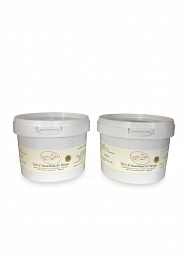 Levicciola- Pasta di nocciola PURA 100% Piemonte IGP Langhe - Senza zuccheri aggiunti, senza glutine e lattosio, Ideale per dolci gourmet e colazione - 2 X 0.5g
